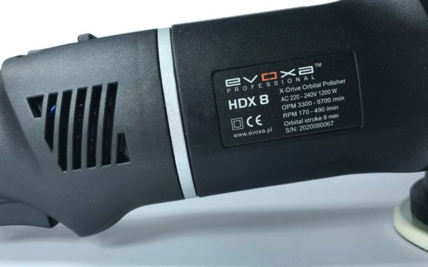 Evoxa professional forced drive polisher hdx8 tech specs